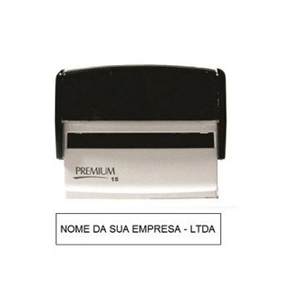 Carimbo Premiun 15 - Medida 14x69mm - Personalização de sua preferência em Oferta na Shopee