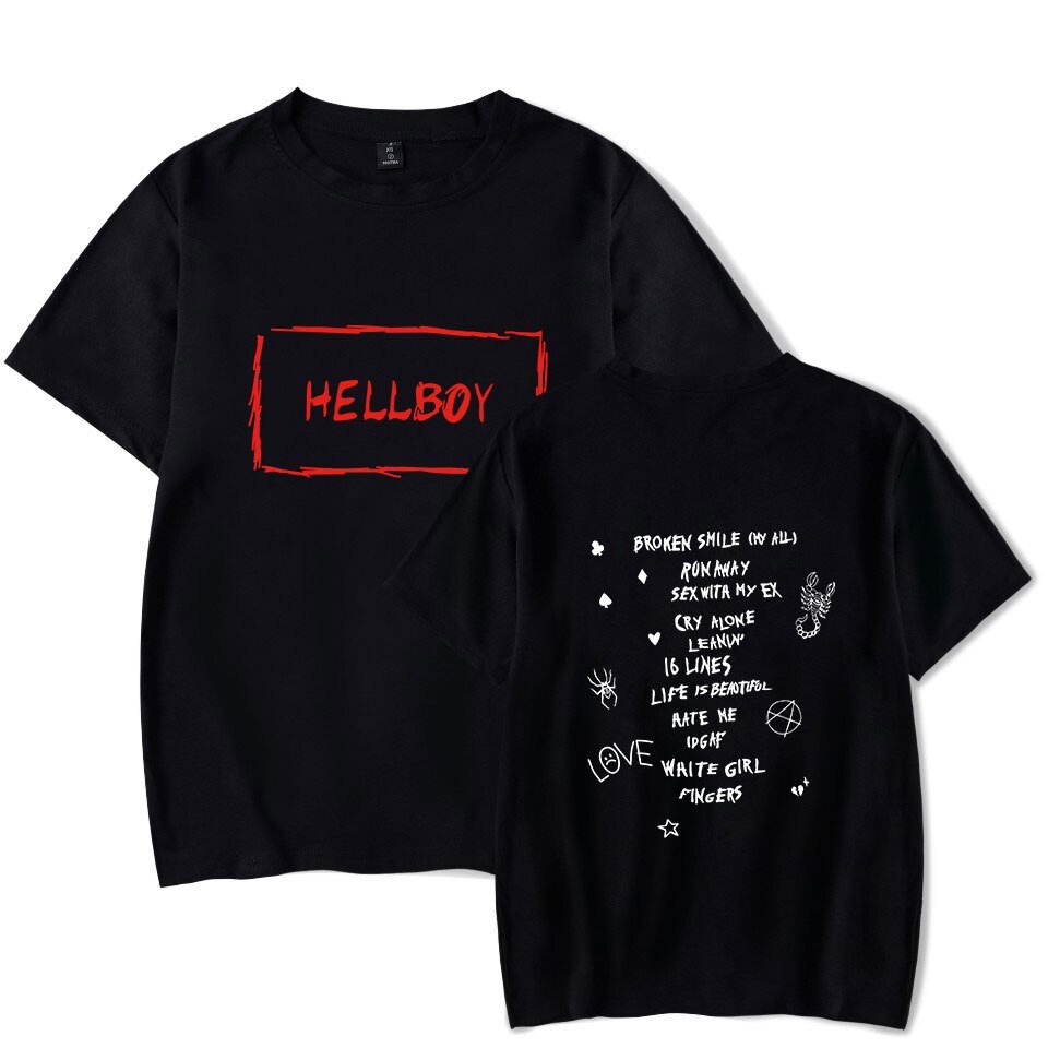 Camisa Camiseta Lil Peep Hellboy Rapper Music Cantor