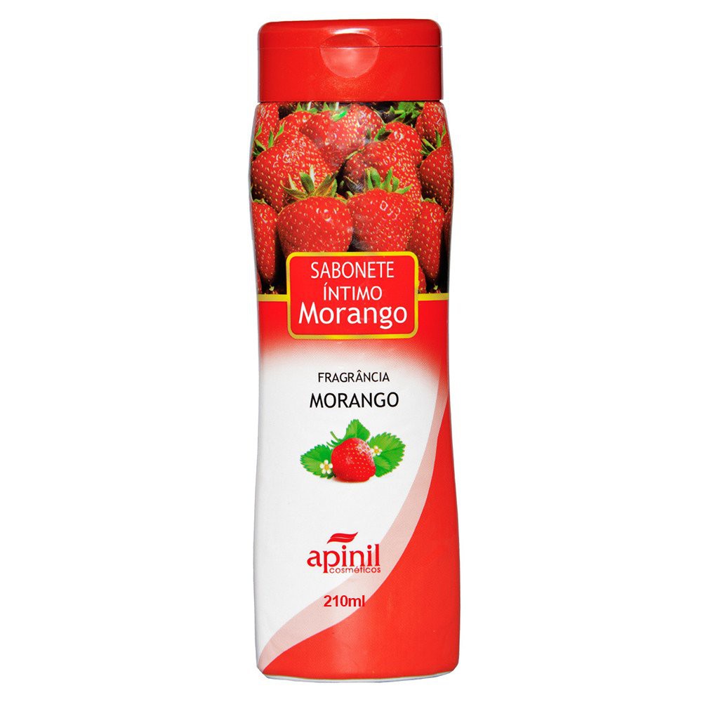 Sabonete Intimo Morango Apinil 210ml Original em Oferta na Shopee