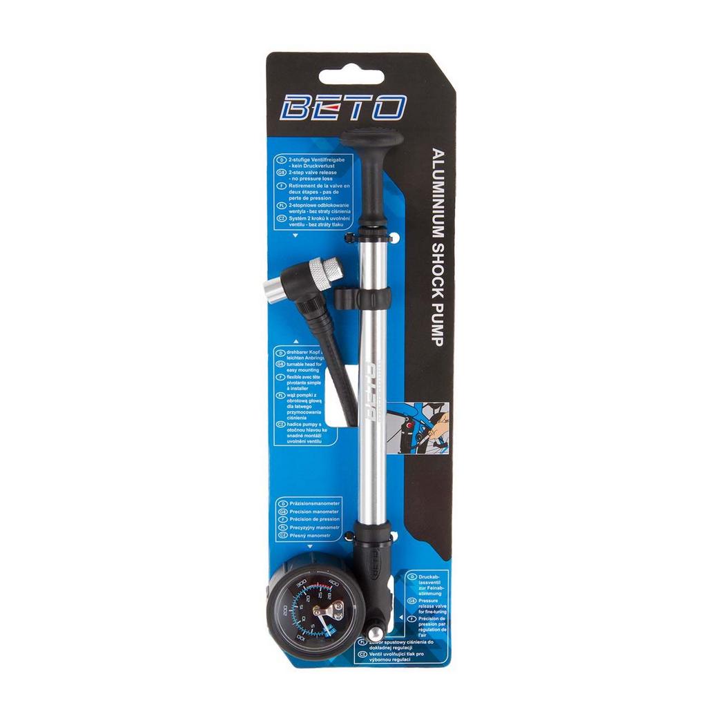 Bomba de Ar Beto Para Calibrar Suspensão Bike 400psi Manômetro