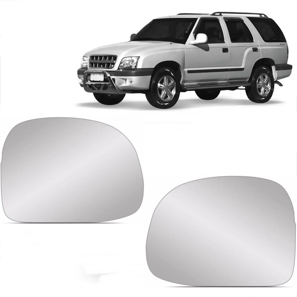 Espelho Lente Retrovisor S10 Blazer 1996 1997 1998 1999 2000 2001 2002 2003 2004 2005 2006