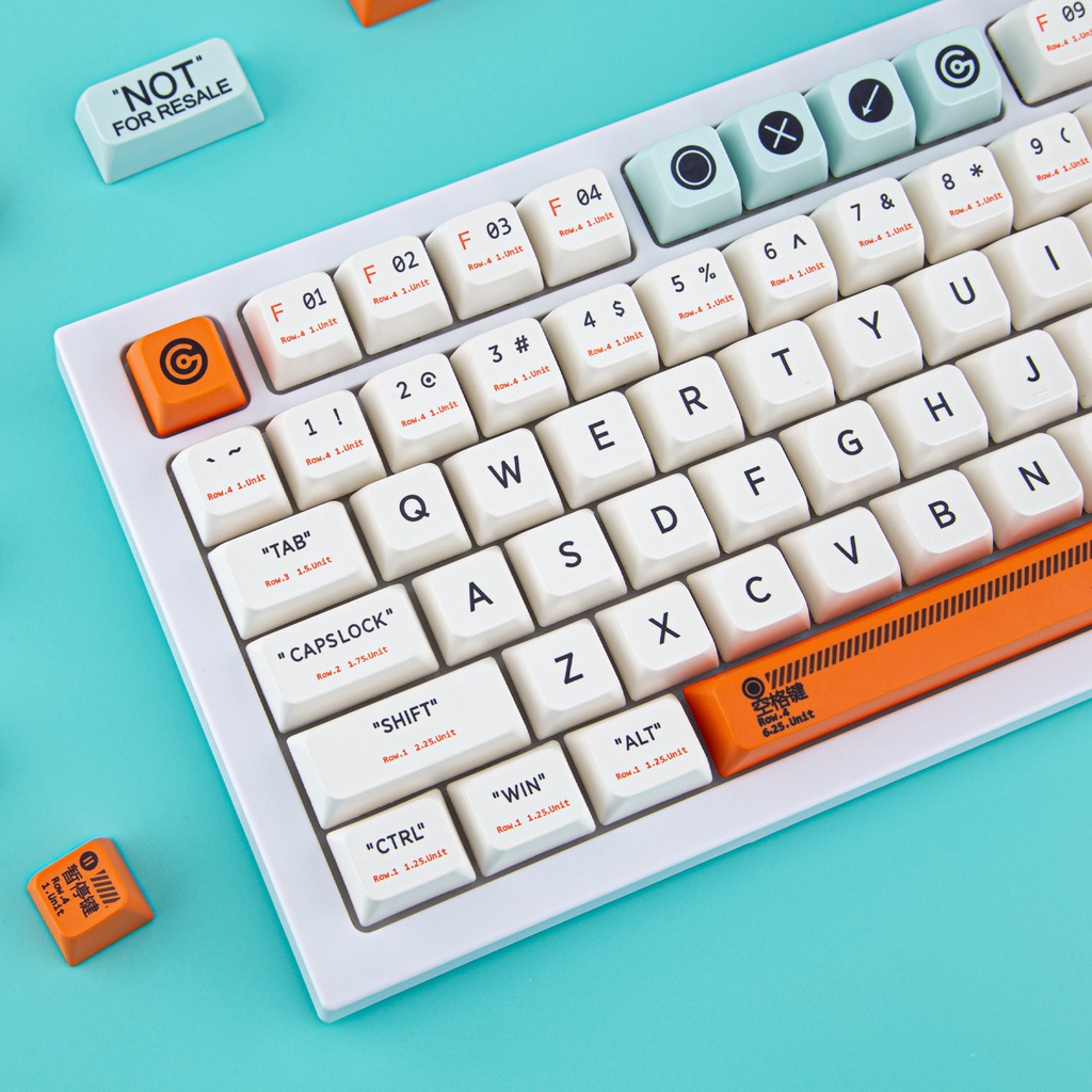 Chaveiro Personalizado PBT Perfil MDA 160 Chaves Sublimação De Tinta 60 % , 65 , 75 , 100 ANSI Layout Para Teclado Mecânico MX Cereja (Plástico)