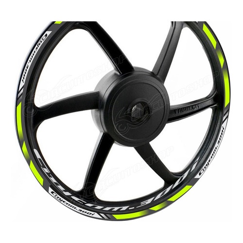 Friso + Adesivo Refletivo D2 Roda Moto Dafra Citycom 300i