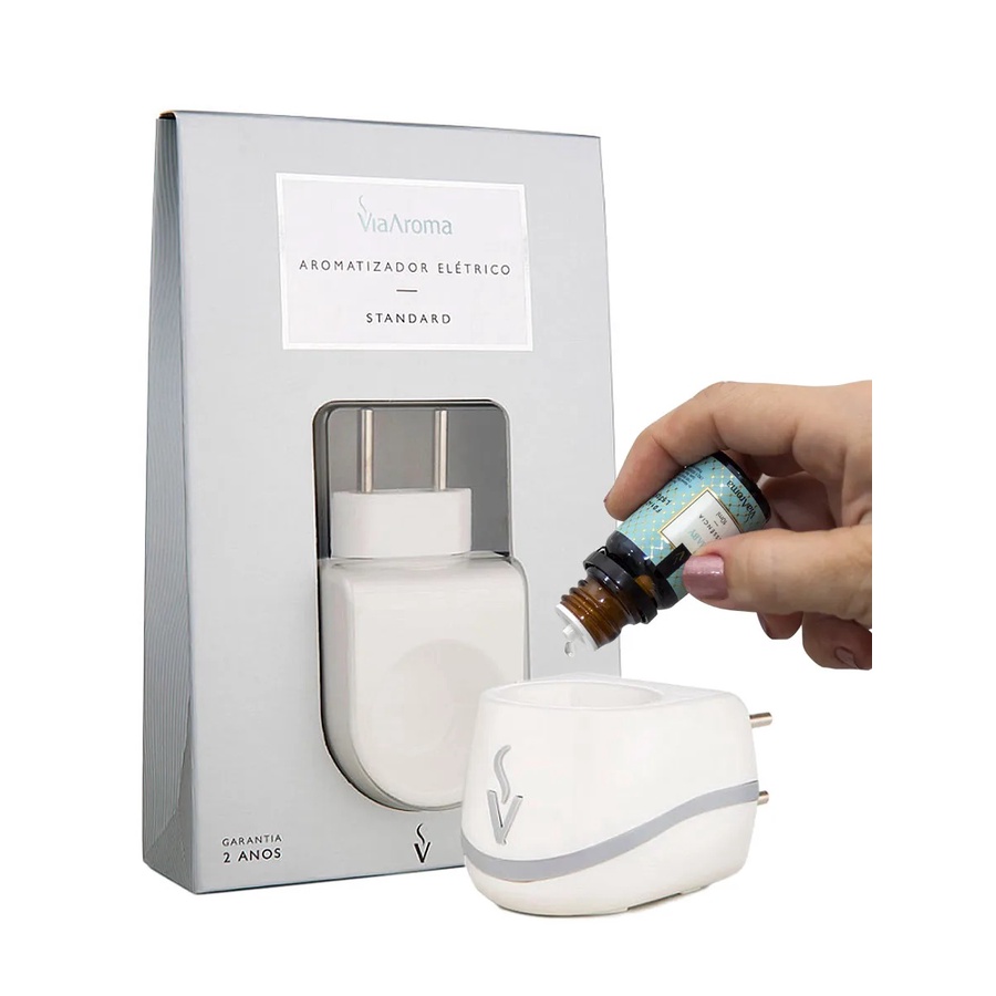 Aromatizador Elétrico Standard Via Aroma P Óleos E Essências