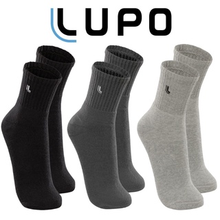 Kit Com 3 Pares Cano Médio Meias Lupo Original Algodão Unissex