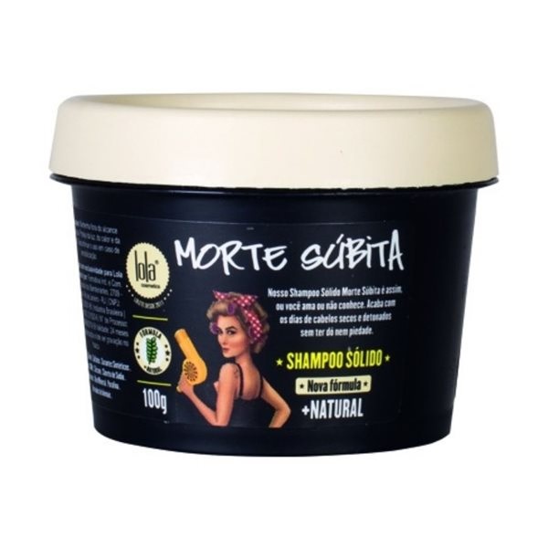Shampoo Sólido Esfoliante Morte Subita 100g Lola Cosmetics