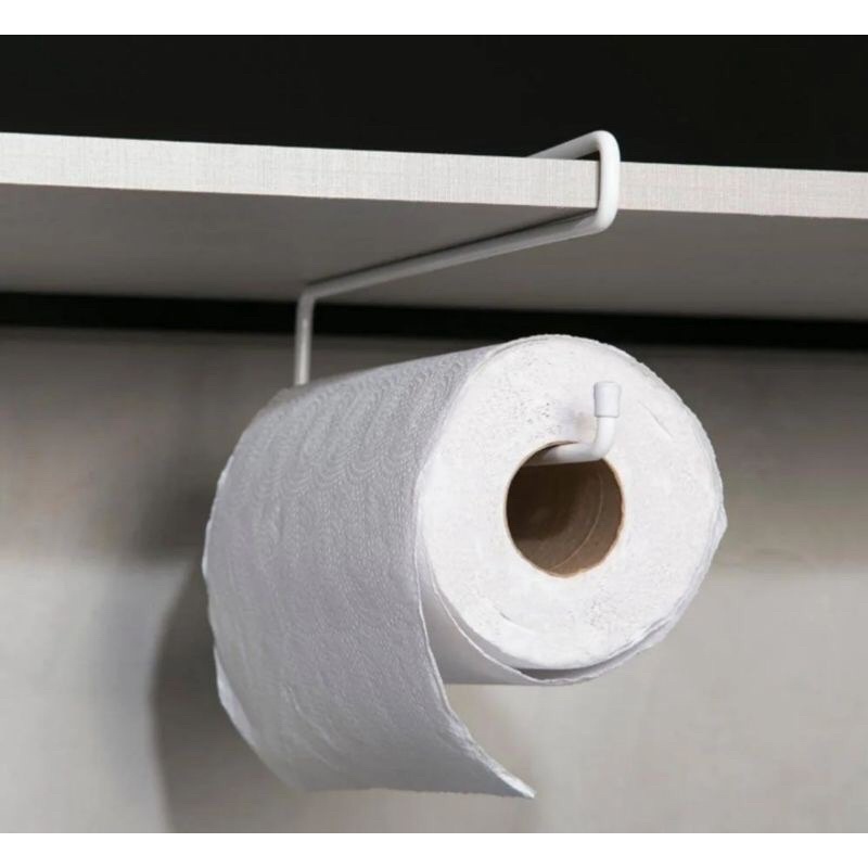 Suporte Porta Papel Toalha Ganchos Suspenso Armario Cozinha Prateleira em Oferta na Shopee