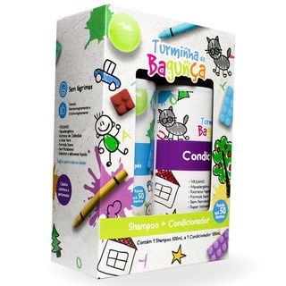 Kit Infantil Shampoo + Condicionador 500 Ml - Turminha Da Bagunça