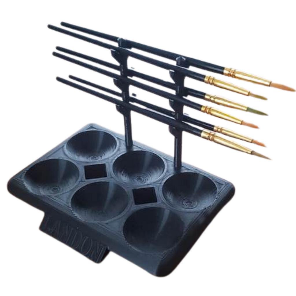 Godê 6 Paletas Tinta Suporte Pincéis Pintura Tela Aquarela em Oferta na Shopee