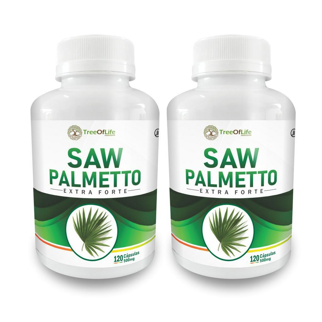 2x Saw Palmetto Extra Forte 500mg 240 Cápsulas em Oferta na Shopee