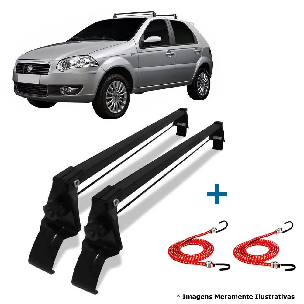 Rack Teto Fiat Palio Fire 4 Pts 96 a 16 + 2 Elástico Carga em Oferta na Shopee