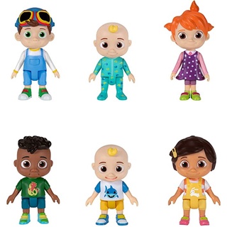 6 Pçs/set Anime Cocomelon Figuras De Ação PVC Família Irmão Amigos Do Bebê JJ Modelo Brinquedos Para As Crianças Festival Presente