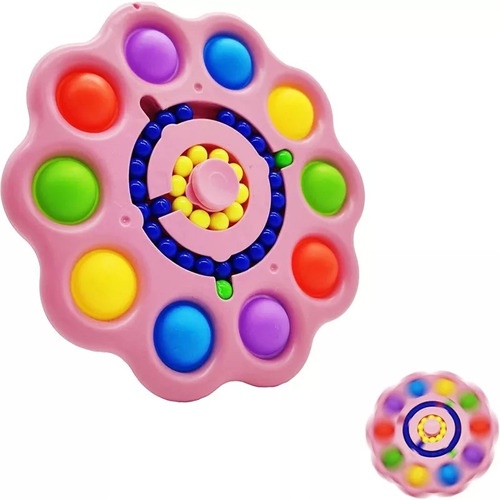 Figet Hand Spiner Rosa Grande Popit Bubble Sensorial