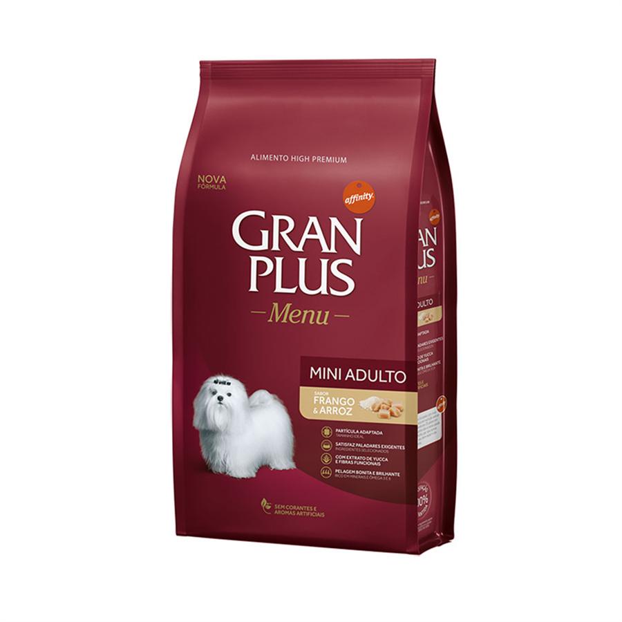 Ração Gran Plus Cães Menu Ad Mini Frango E Arroz 1Kg em Oferta na Shopee