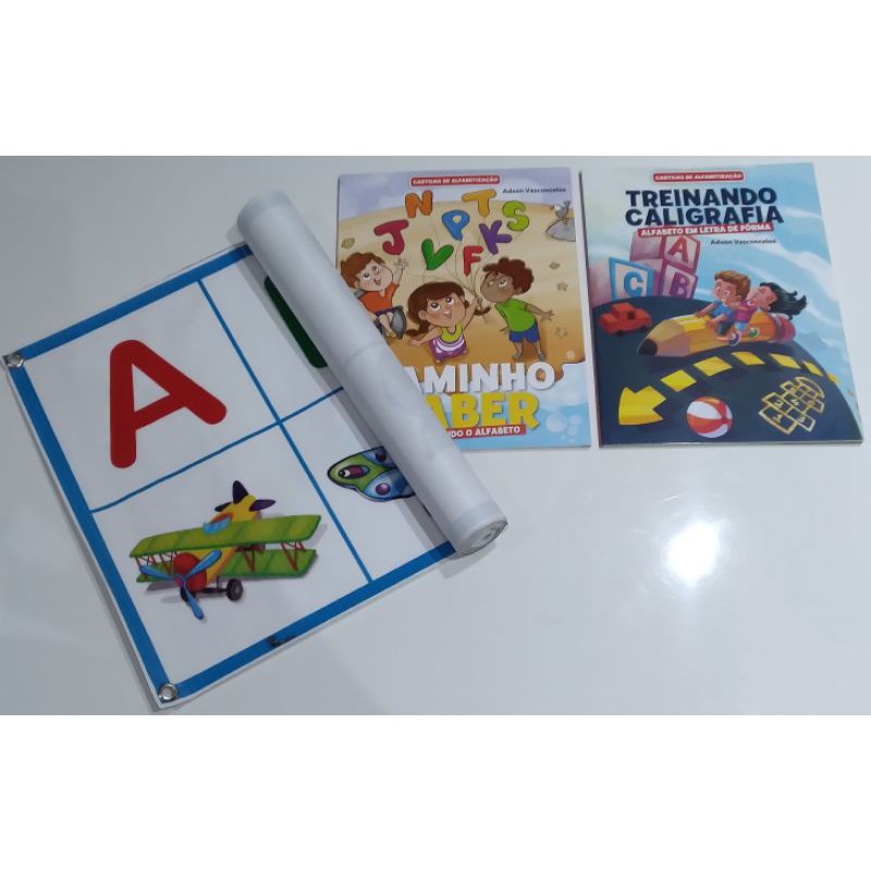 kit de alfabetização + Banner Pedagógico do Alfabeto.