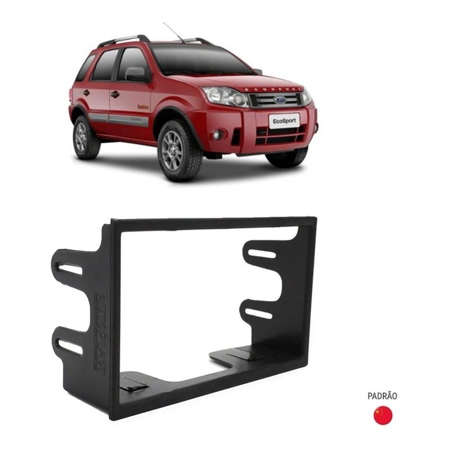 Moldura Painel 2 Din Ford Ecosport 2004 2005 2006 2007 2008 em Oferta na Shopee