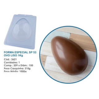 1~4 Forma ovo de pascoa  1 kg bwb sp  semiprofissional cod 3621 em Oferta na Shopee
