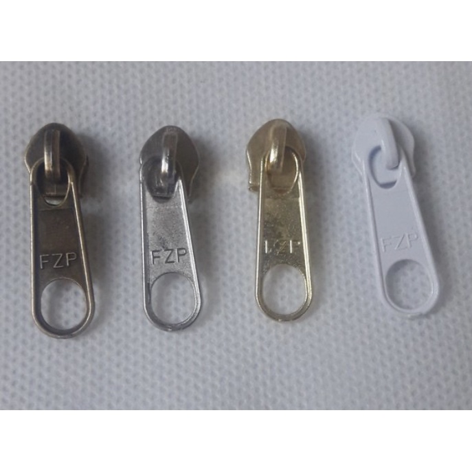 Cursor tradicional número 5/6 para zíper - KIT COM 10 UNIDADES