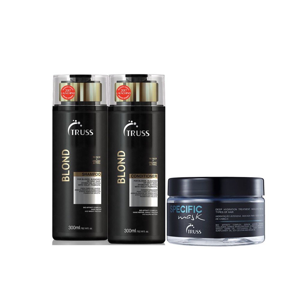 Truss Blond Shampoo e Condicionador e Máscara Specific