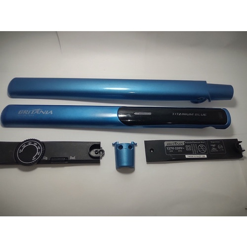 Carcaça Da Prancha Britania Titanium Blue Bivolt N75-11