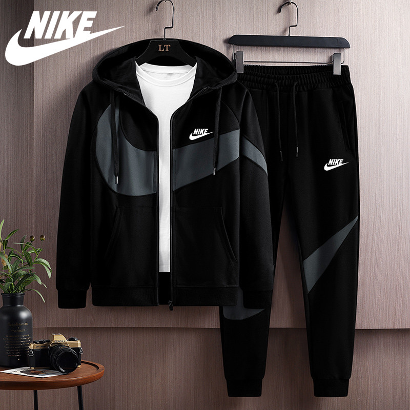 Ready Stock】 Nike Track Suit Men & Women's Windproof Jacket Cotton Casual  M-4XL Running Couple Tracksuit | Shopee Brasil