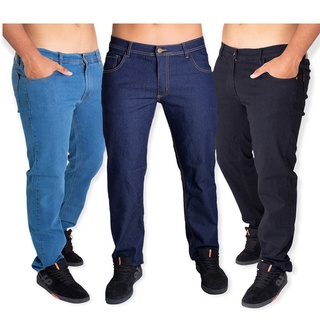 Calça Masculinas 36 ao 56 Elastano Lycra Trabalho Serviço Zubon Reforçada Plus size Tradicional Corte Reto