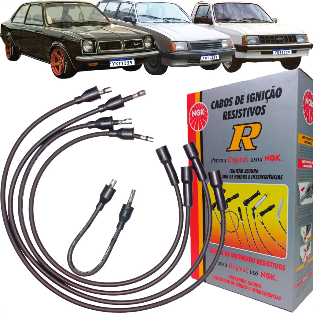 Cabo de Vela Original NGK Chevette Chevy Marajó 1.0 1.4 1.6 Gasolina Etanol 1973 a 1994 em Oferta na Shopee