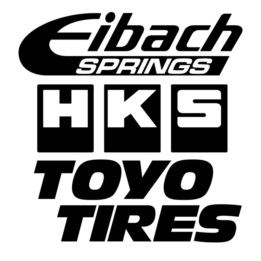 Kit 3 Hks Eibach Toyo Tires Personalizados Premium VARIAS CORES
