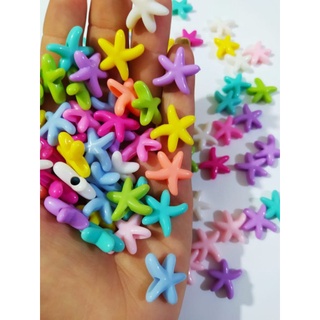 Miçangas Estrelas Fundo do Mar 20mm 50 Peças.