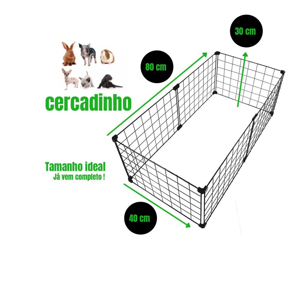 Cercado Para Pet, Cercadinho Para Cachorro, Porquinho Da Índia, Coelho ...