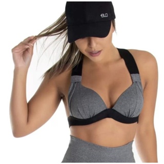 Top Fitness Nadador Confortável Com Bojo Promoção em Oferta na Shopee