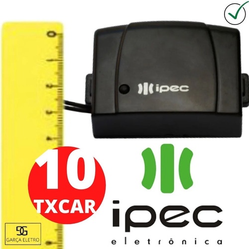 10 Tx Car Mini Controle Portão Automático Cerca Elétrica Alarme Pelo Farol Alto Carro Moto PPA Garen Rcg Ecp Ipec