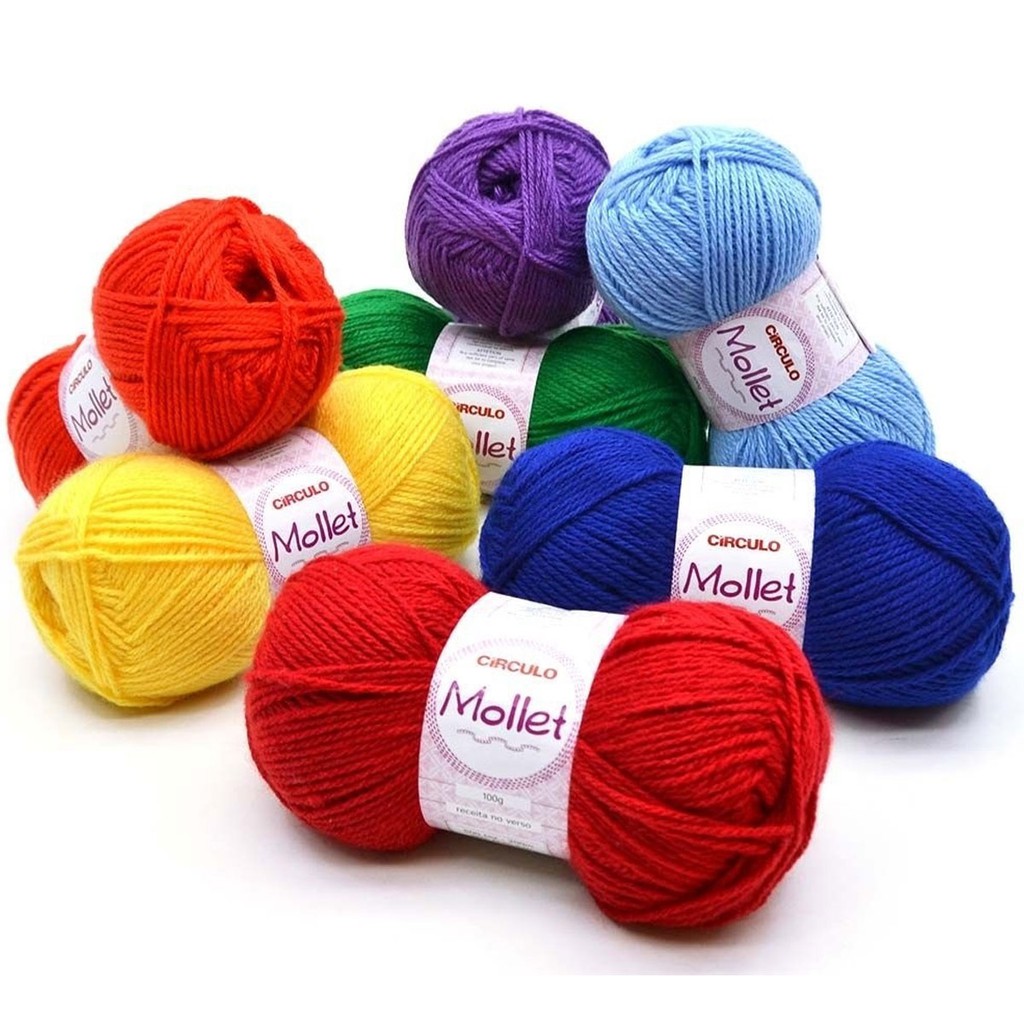 Lã fio Mollet 100g Circulo tricô crochê (M&L)