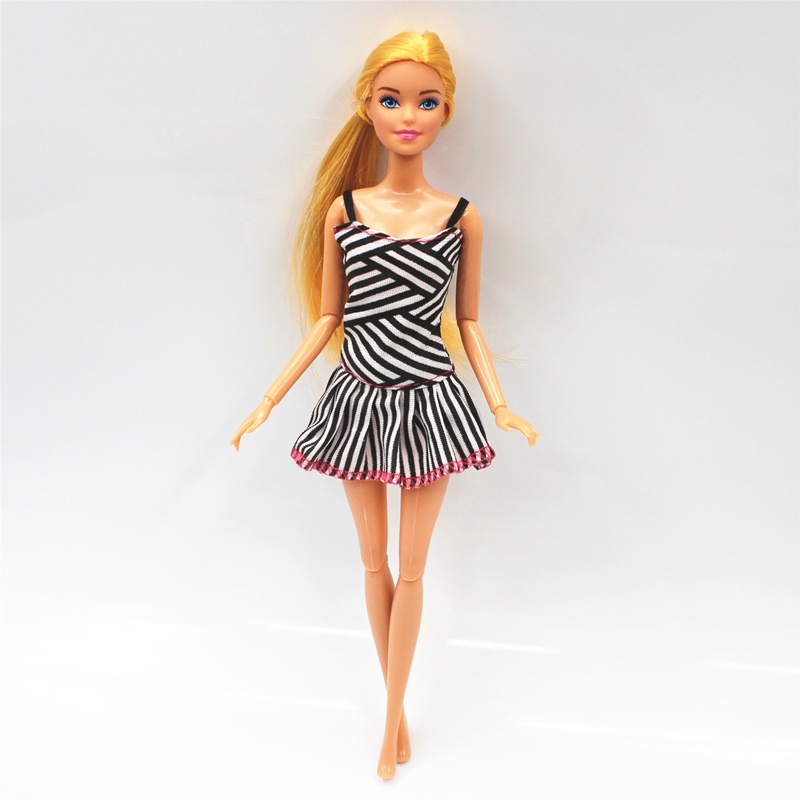 30cm Altura Juntas Boneca Com Roupas 1/6 Saia Meninas Brincadeira Casa Diy Vestir Brinquedo