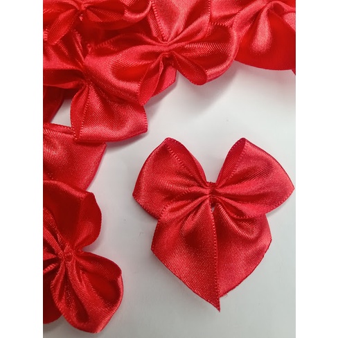 Laço Lacinho de Cetim Nº 5 5x5 cm - 25 Unidades - Decorações doces, bolas e esferas acrílicas, caixa milk, personalizados e lembrancinhas