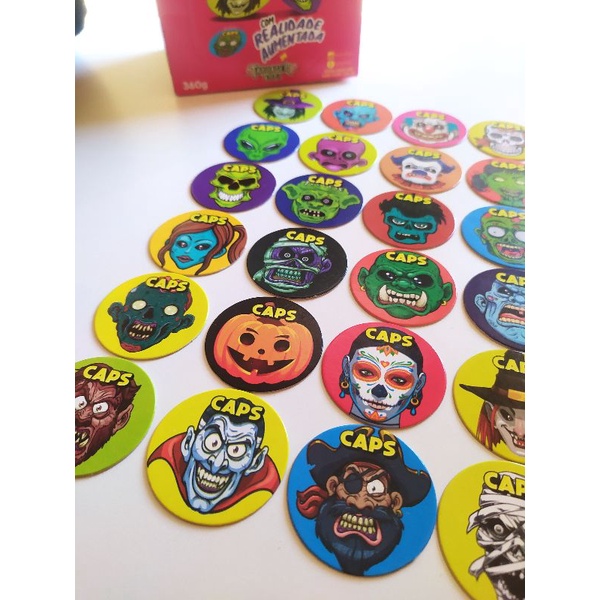 coleção completa 30 caps buzzy 2021 + 1 caixa com chicletes
