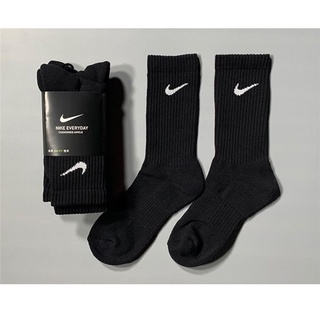 Meias Para Homens E Mulheres De Algodão Esportivas De Basquetebol De Corrida Desodorante Tubo Longo Preto Branco