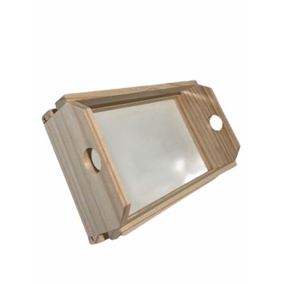 Cesta Bandeja De Madeira Pinus Café Da Manhã M 35x20x10 Cm 02 unidades em Oferta na Shopee