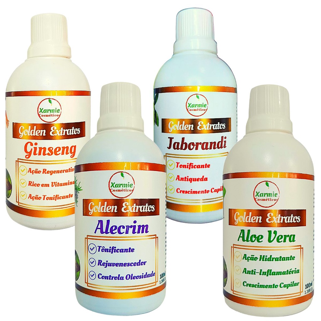 Kit Ativos Naturais Para Crescimento Acelerado 4x100ml
