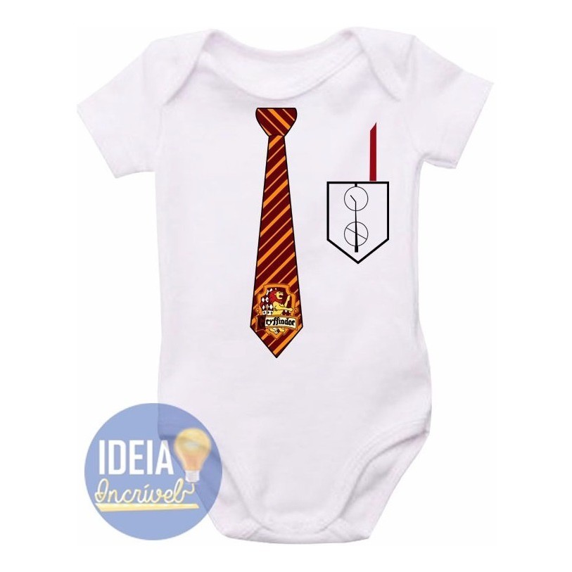 Body Bebe Infantil Bebe Uniforme Harry Potter Grifinoria Personalizado Divertido Shopee Brasil