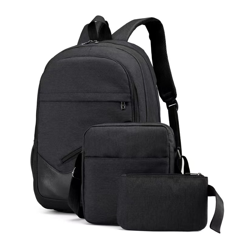 Mochila Bolsa Masculina Feminina Escolar Notebook Conjunto 3 peças 3-1