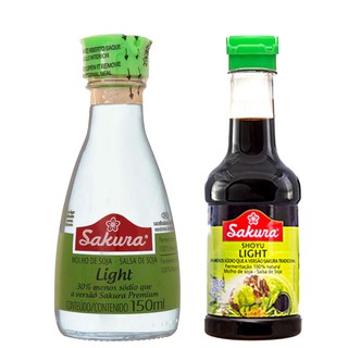 Molho Shoyu Light Sakura 150ml com Molheira - Tetsu Alimentos