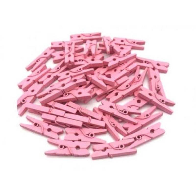 Mini Pregador Prendedor Rosa Bebê de Madeira Pequeno 2,5 cm Lembrancinha Artesanato em Oferta na Shopee