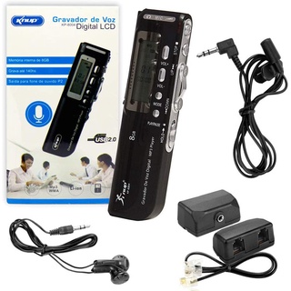 Gravador de voz digital mt-556 tomate - Gravador de Voz 8Gb