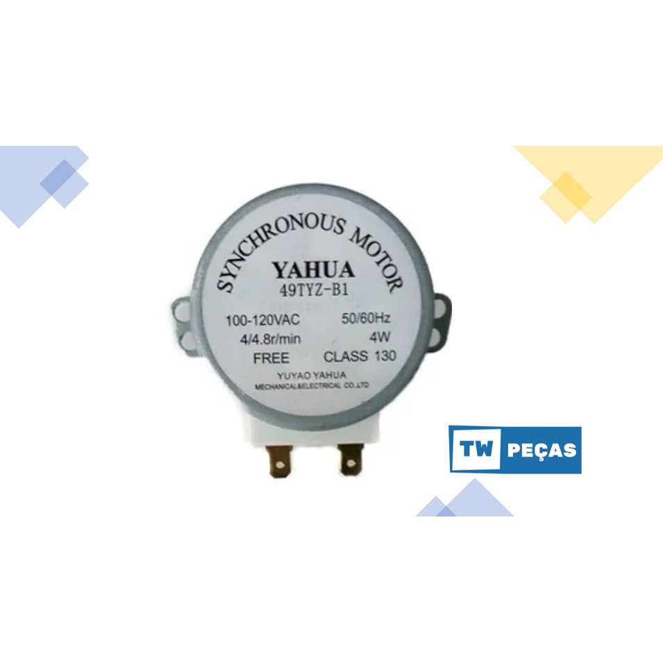 Motor Prato Microondas 120V YAHUA 49TYZ-B1 (Novo) | Shopee Brasil