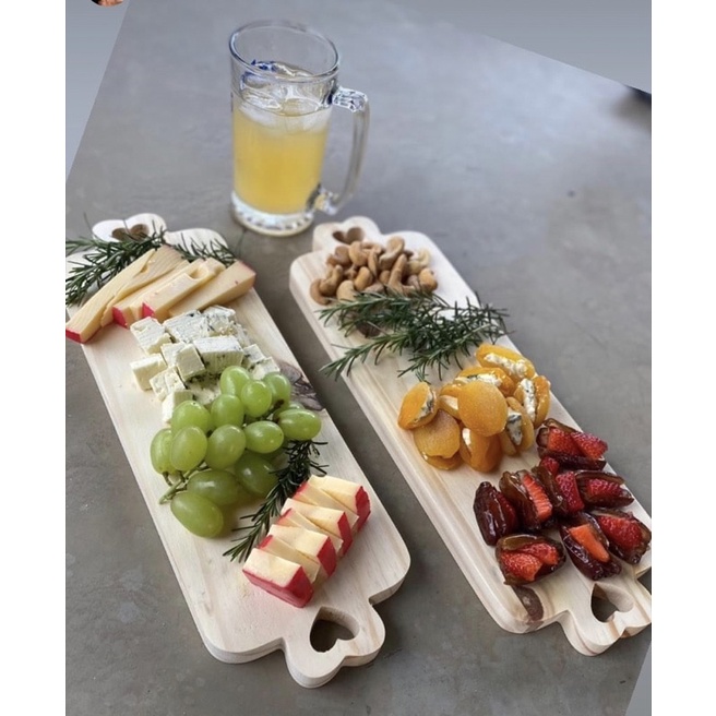 Tabua COMPRIDA Grande de madeira pinus mesa posta bandeja frios petisqueira fondue decoração queijos