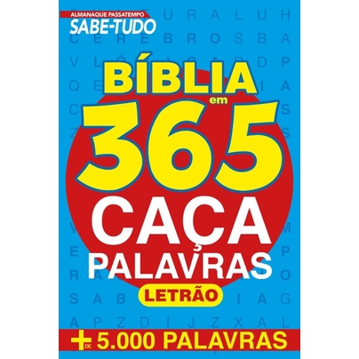 Almanaque Passatempos Sabe-Tudo 365 Caça-Palavras - Bíblico