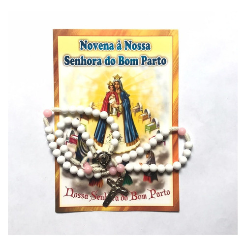 Terço Com Folheto Da Novena Á Nossa Senhora Do Bom Parto