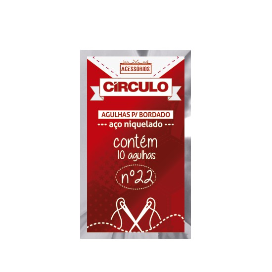 Agulha De Bordado Ponto Cruz Círculo -  Pct 10 Un em Oferta na Shopee
