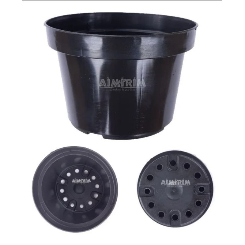 100 Vasos Pote 11 Redondo Cacto Plantas Suculentas rosa do deserto ascleps stapelia Huernia Preto 430 ml